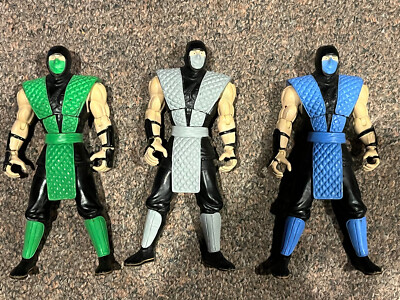 Jazwares Mortal Kombat Classic Ninjas | Sub-Zero, Smoke, Reptile LOOSE