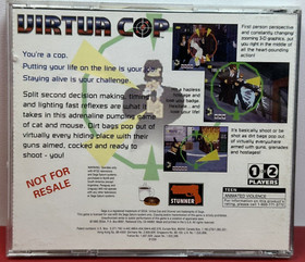 Virtua Cop (Sega Saturn, 1995) Not For Resale Complete Vintage Sega Saturn