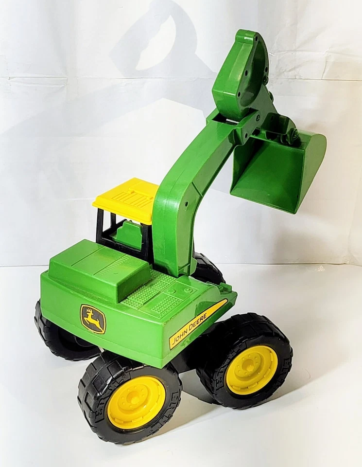 John Deere Large Front End Loader ERTL Plastic BIG Toy Kids Scoop Tractor 19” - Image 3 of 3