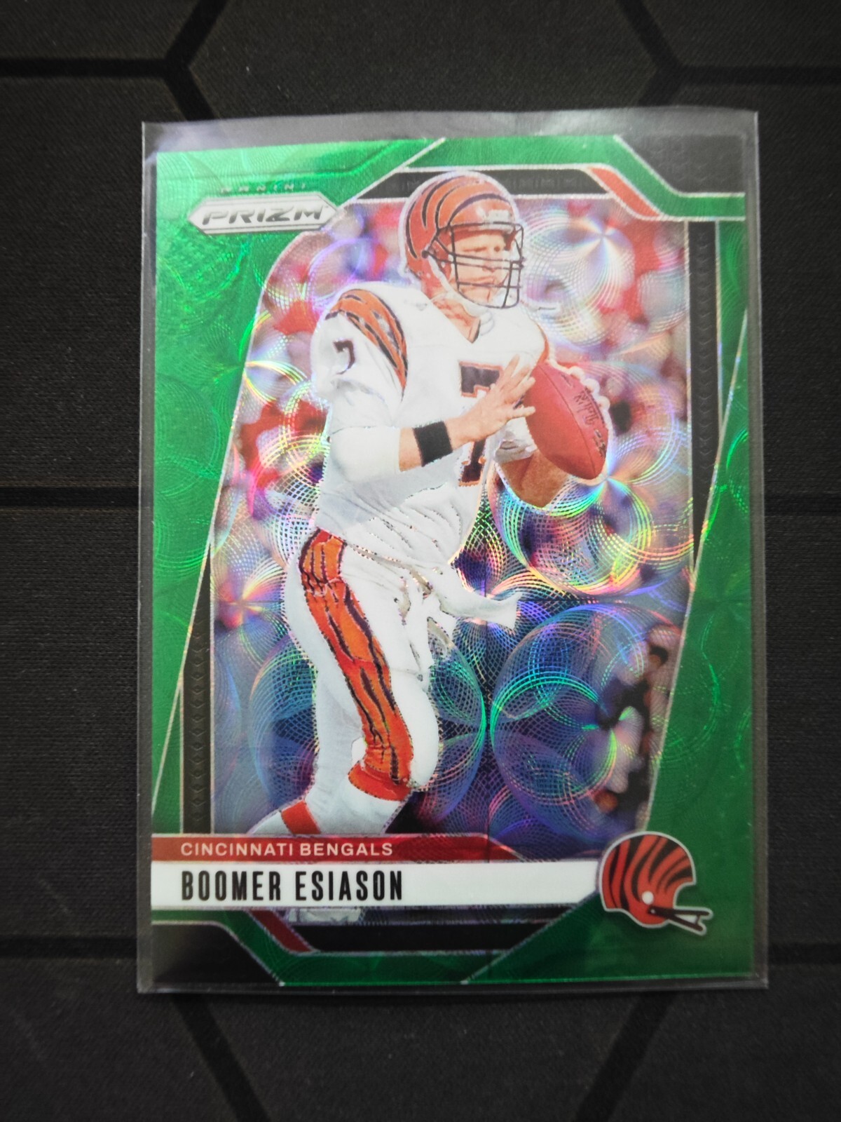 2024 Panini Prizm Football Green Scope Prizm Boomer Esiason 62/75