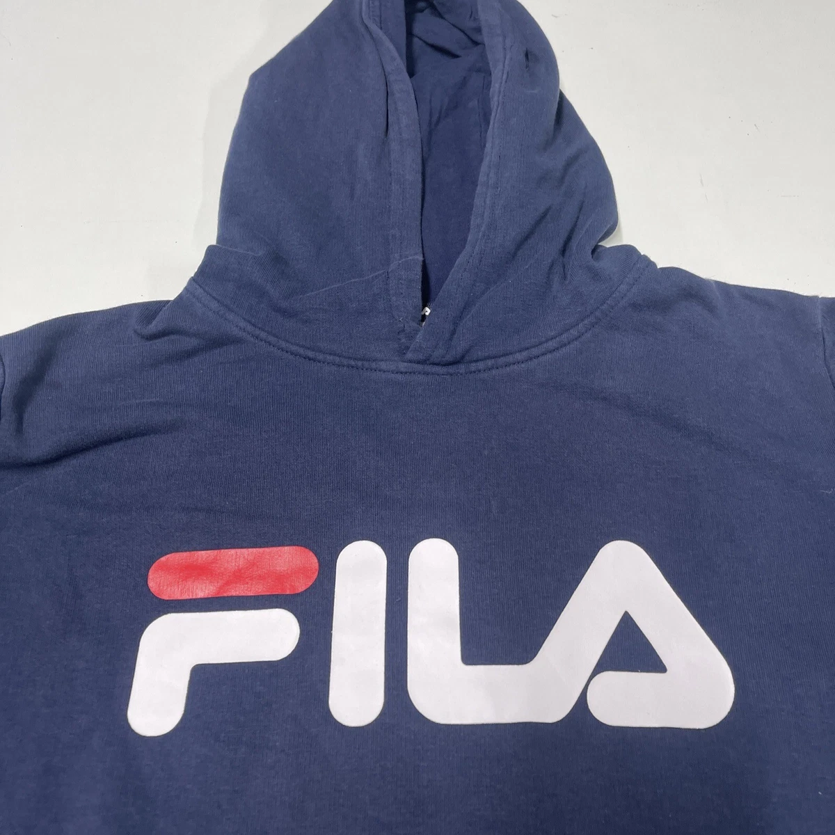 Fila Pullover Jumper Hoodie Navy Blue 13 14 Boys eBay