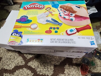 Lot of 2 Play-Doh Doctor Drill  n Fill  Dentist Playset