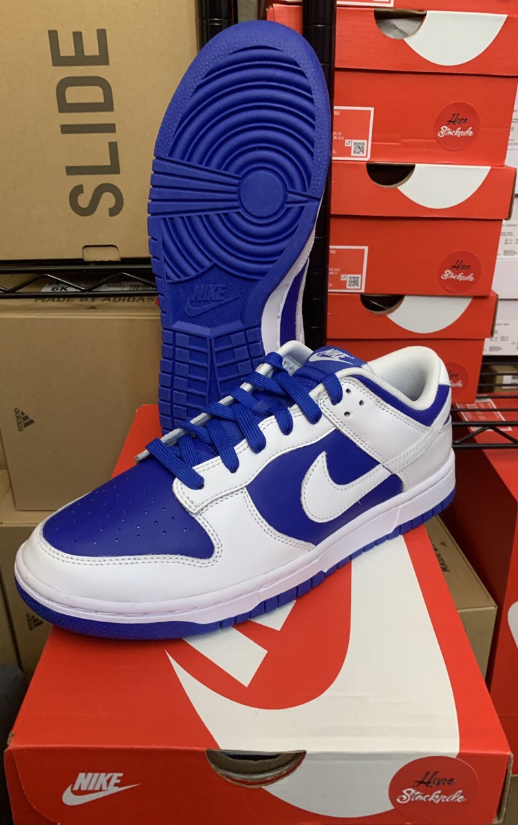 Nike Dunk Low Retro Racer Blue White Shoes DD1391-401 Men's