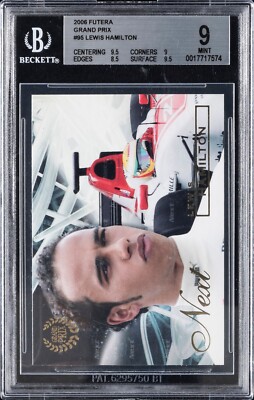 2006 Futera Grand Prix Next #95 Lewis Hamilton BGS 9 (Top Sports