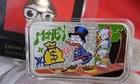 Disney Scrooge Mcduck & Kids "GLUE" Money 1 oz  .999 Fine Silver Enamel Bar COA