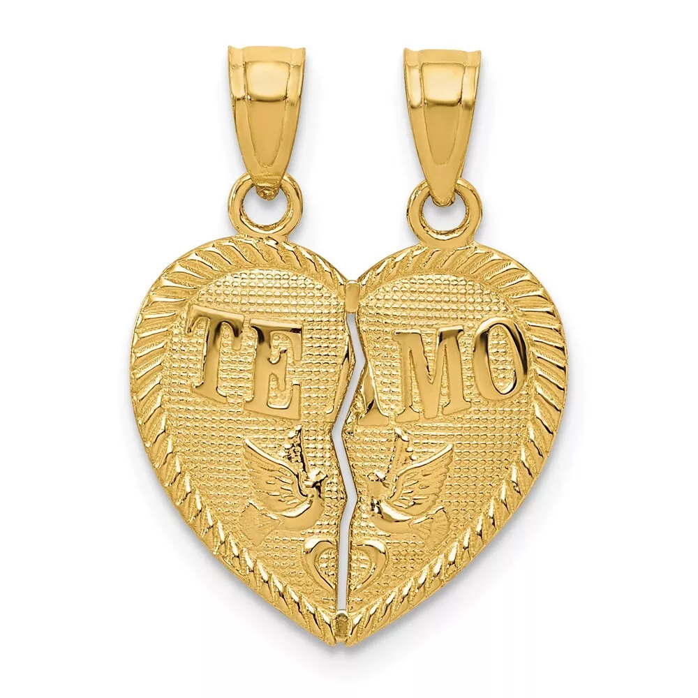 Te amo gold necklace deals