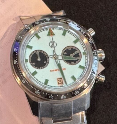Zelos Starfighter Limited Frost Full Lume Dial Panda