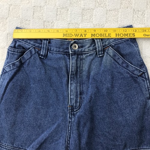 Vintage Y2K Route 66 Cargo Jean Shorts Boys 14 Skate Surf Loose Baggy Streetwear - Picture 4 of 13