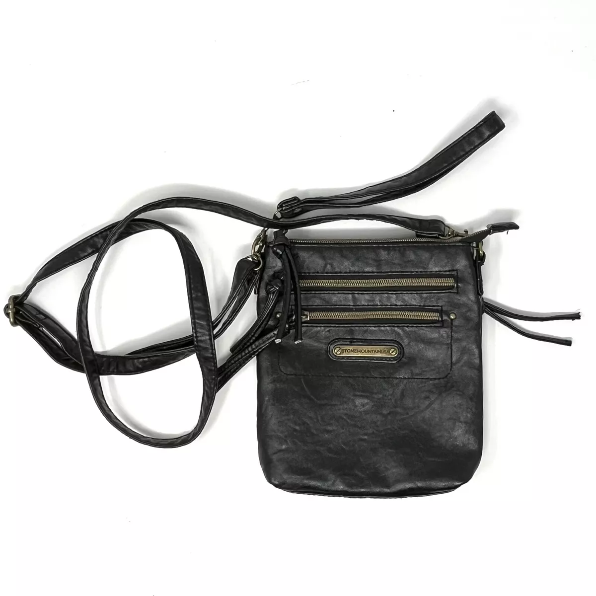 Stone Mountain Leather Crossbody Purse with Wristlet