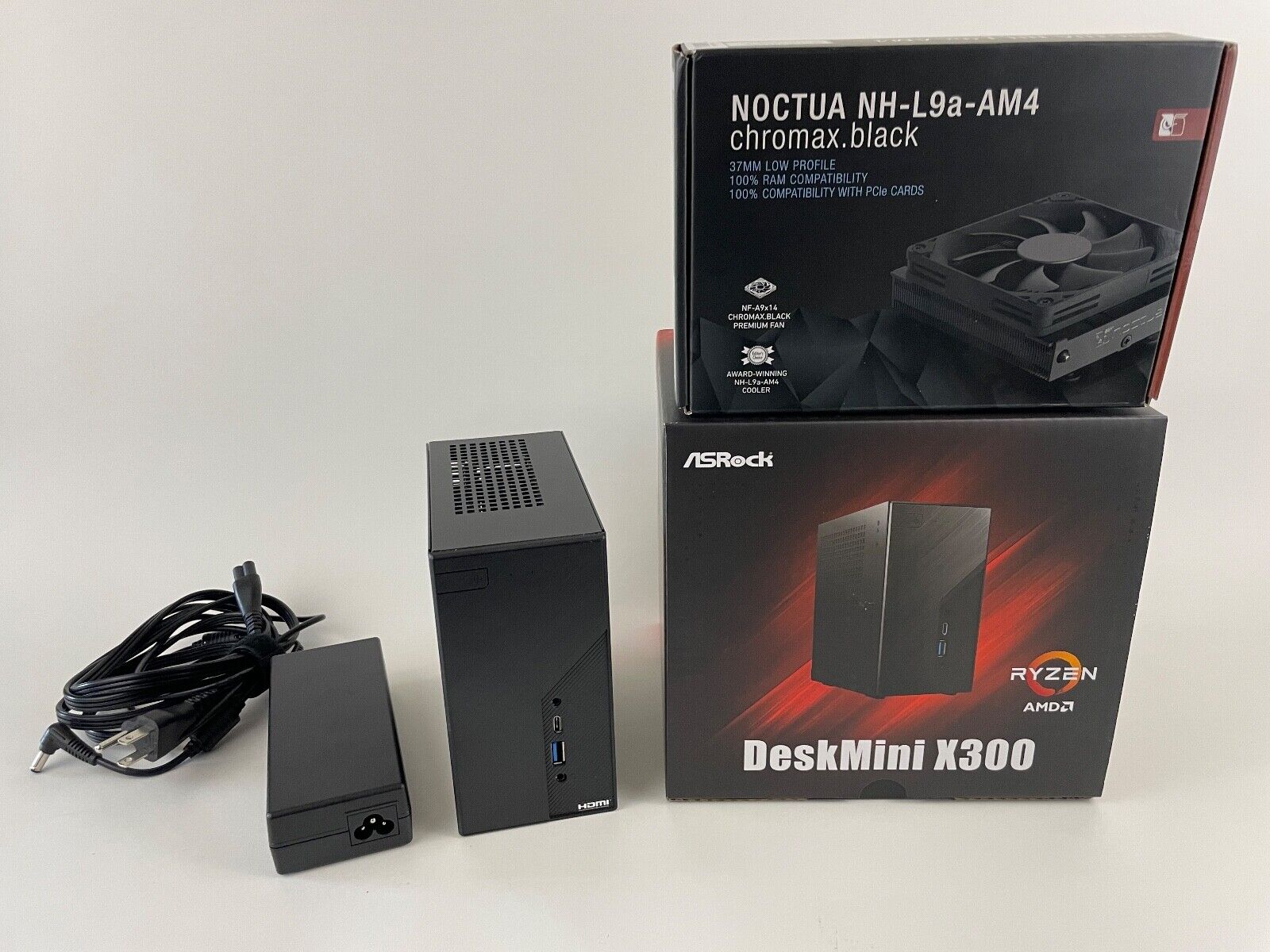 ASRock DeskMini X300 SFF PC RYZEN 7 5700G 16GB RAM 500GB SSD WIN10 NOCTUA  TESTED