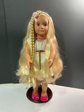 Our Generation Phoebe-Hair Grow Doll 18" Blond Hair Brown Eyes Battat Toys