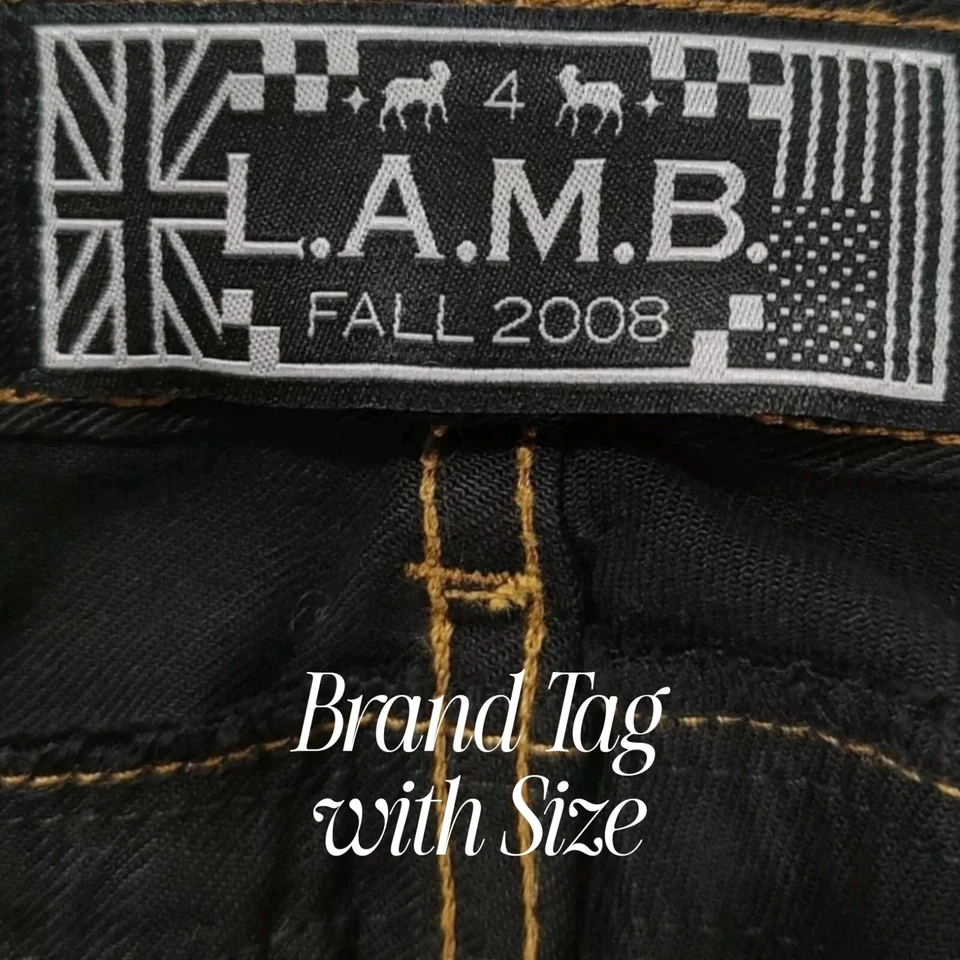 CORDERO Gwen Stefani 32" 羊肉 葛溫史蒂芬妮 深藍色低腰緊身牛仔褲女用尺寸 29/04 Foto 3 de 4