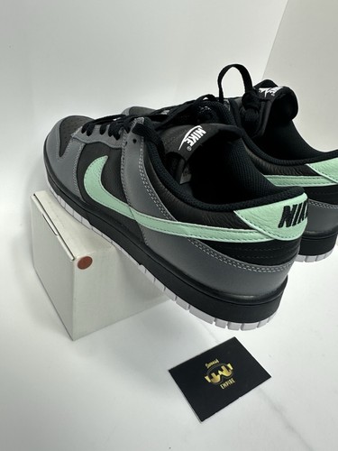 Nike Dunk Low ID By You Men’s Size 11.5 FN0569-900 Black Grey Mint - Picture 7 of 7