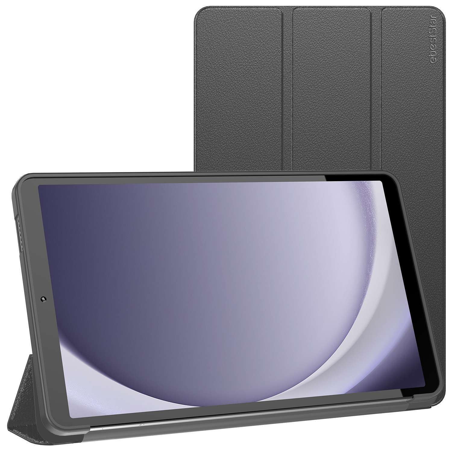 Housse Samsung Galaxy Tab A9 8.7 Noir en cuir PU avec fonction veille auto pour SM-X110