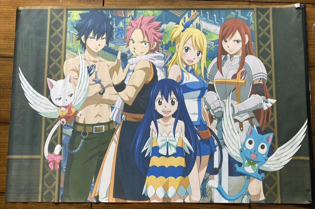 Fairy Tail Nylon Poster Flag Banner 23.5