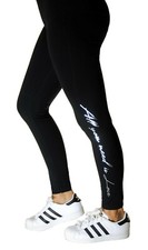 PRESTIGE - Leggings in very soft microfiber with side writing - Mod. Adele