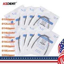 AZDENT Arcos de Dental Ortodoncia Redondos Niti Arco de Alambre Su Arch Wire
