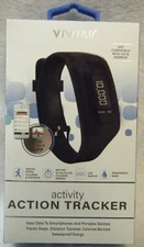 VIVITAR *Activity ACTION Tracker* LCD DISPLAY, SweatProof - FREE APP Android iOS