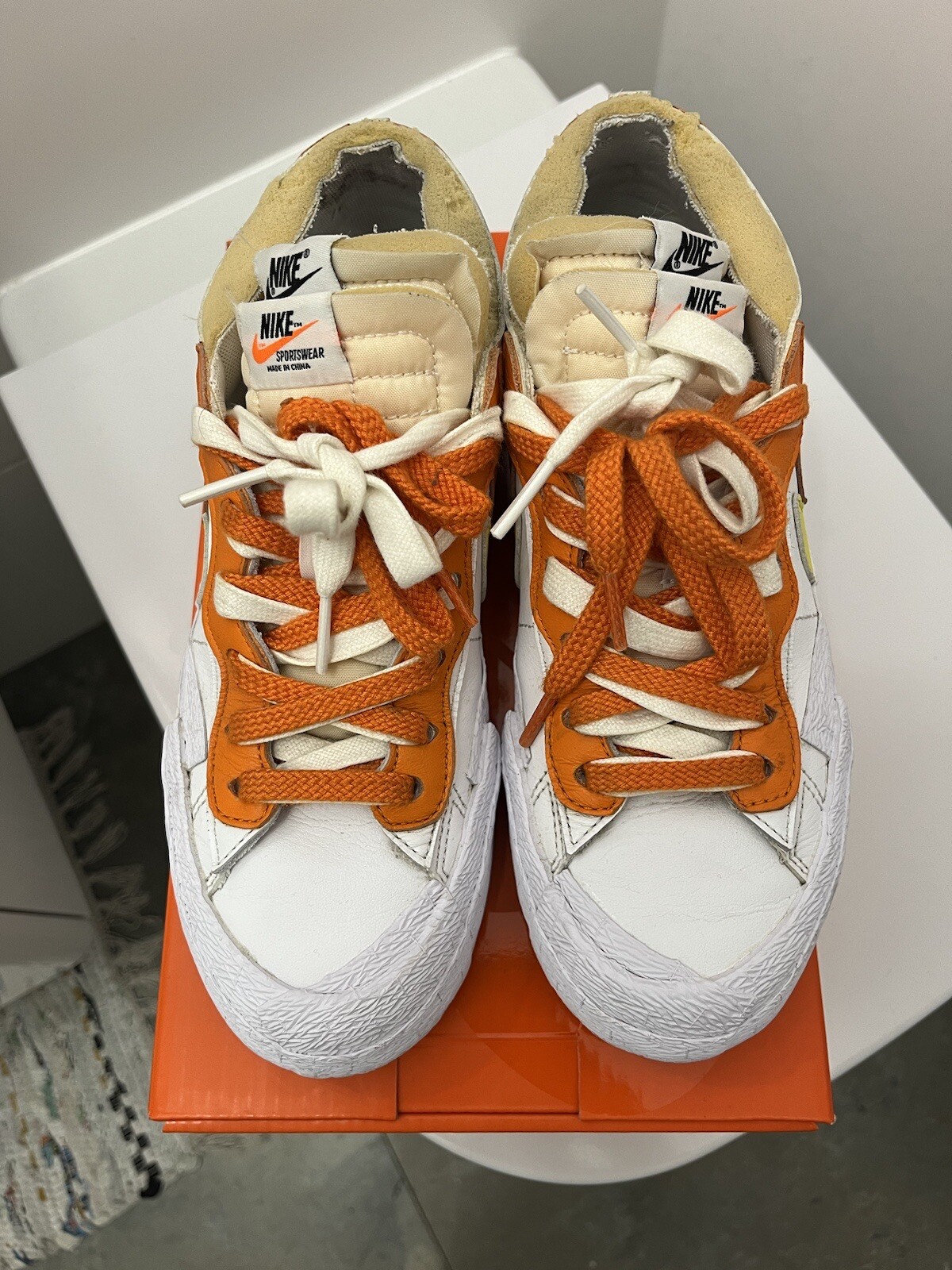 SACAI X NIKE Nike x Sacai Blazer arancione basso magma