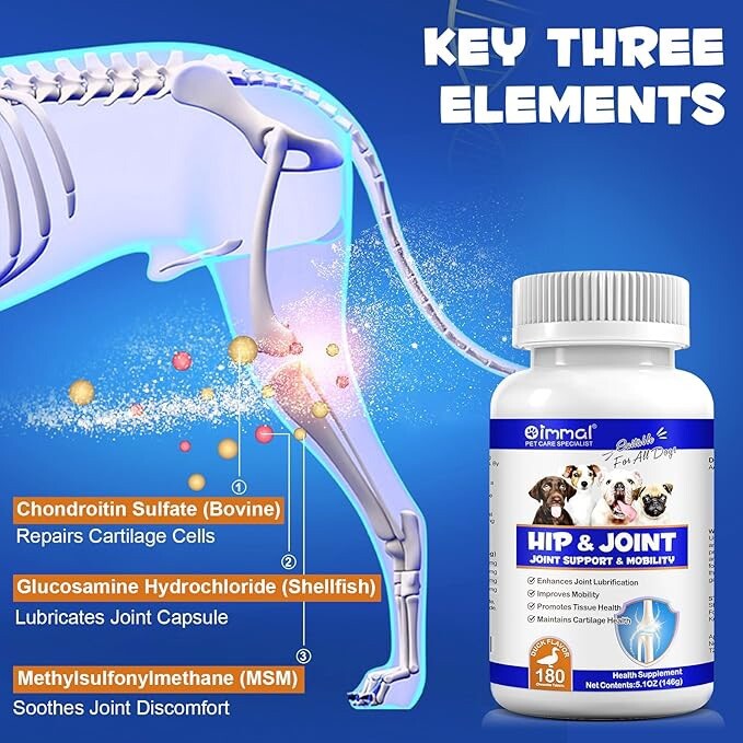 Joint & Hip Support for Dogs & Cats, Food Supplement Chicken Flavour