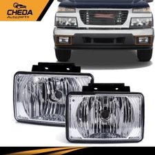 Pair Fog Light Replacement Fit For Chevy Colorado GMC Canyon 04-12 Pickup Bumper