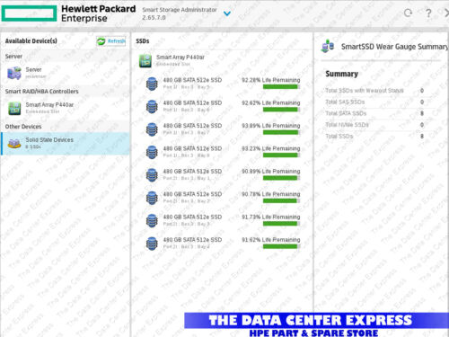 HPE 480GB SATA 6G LFF LPC 3.5 SSD 797303-B21 797547-001 SUB 93% MICRON 5100 ECO - Picture 3 of 6