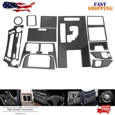 12Pcs For LEXUS IS250 IS350 2006-2012 Carbon Fiber Interior Full Set Cover Trim