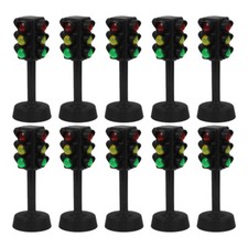 10PCS Traffic Lamp Models Mini Signal Lights Interesting Signal Lamp Decor