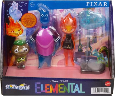 Disney / Pixar Elemental Storytellers Wade, Ember & Clod Action Figure Playset