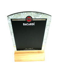 2 Bacardi - Kreide Tafel Speisekarten-Halter Werbe-Tafel f&uuml;r Getr&auml;nke - NEU