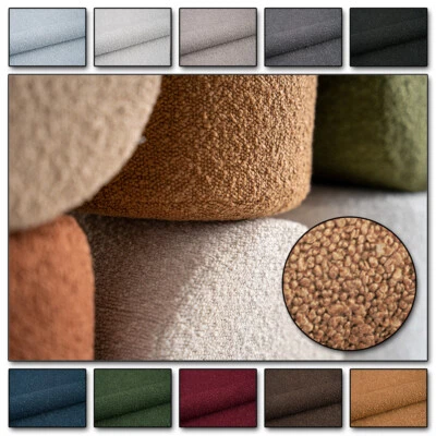 Colin Bouclé Frottier-Velours Schwer Entflammbar Polsterstoff mit Effektgarn