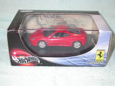 Hot Wheels 100% Black Box 1/43 Ferrari 360 Modena in red in