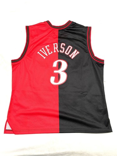 NEW Mitchell & Ness Philadelphia Allen Iverson 76ers Split Jersey 2XL RARE 2000 - Picture 2 of 10