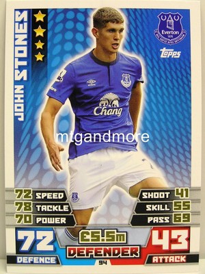 Match Attax 2014/15 Premier League - #094 John Stones - Everton
