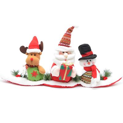 Weihnachten Neuheit Teddy Santa Schneemann Rentier musikalische Kinder Haus Geschenke