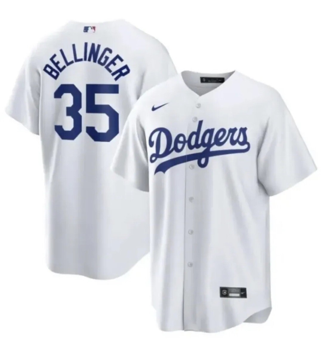 Nike Los Angeles Dodgers Cody Bellinger #35 White Home Baseball 