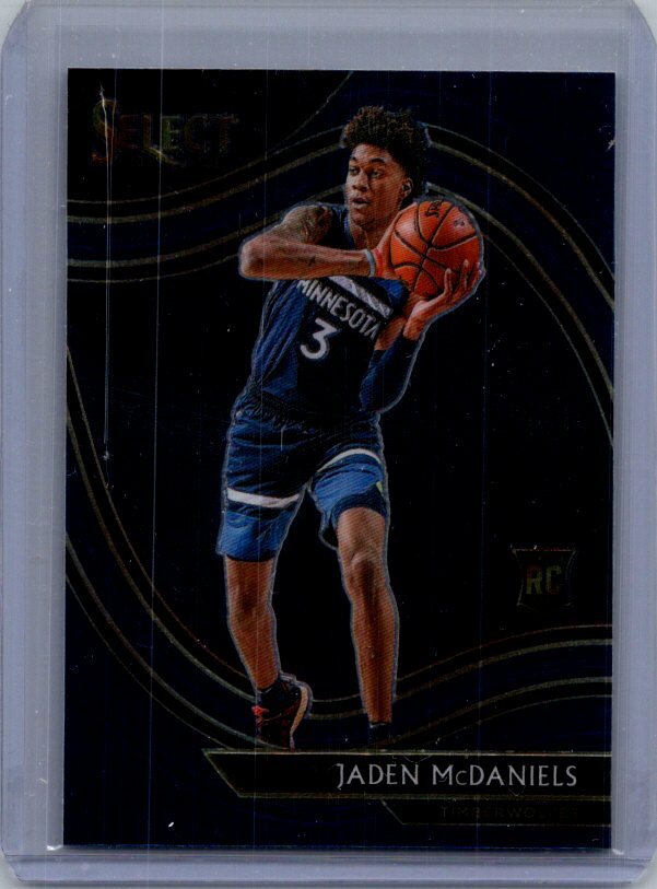 2020-21 Panini Select #273 Jaden McDaniels Blue
