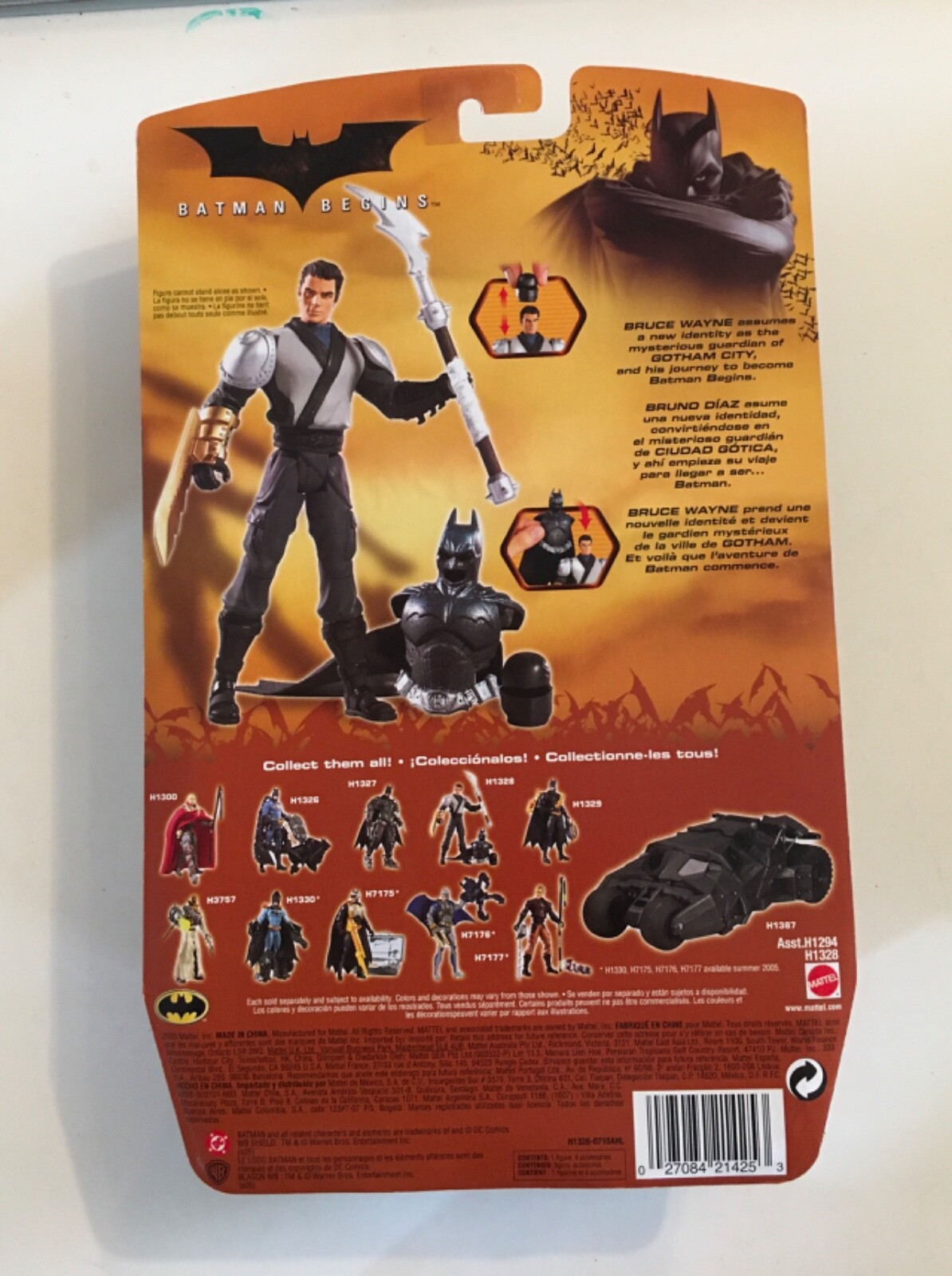 DC Comics Batman Begins By Mattel Set of 2 Ducard & Dual Blade Bruce To ...