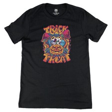 Trick or Treat Halloween Pumpkin Head Scary Graphic Art Tee Novelty T-Shirt