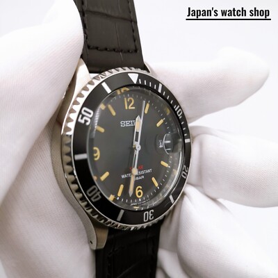 SEIKO Vintage Design SZEV013 Black Solar Analog Limited Men's