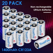 CR123A CR123 3V Lithium Battery 1400mAh Batteries Cells Lot Durable for Camera