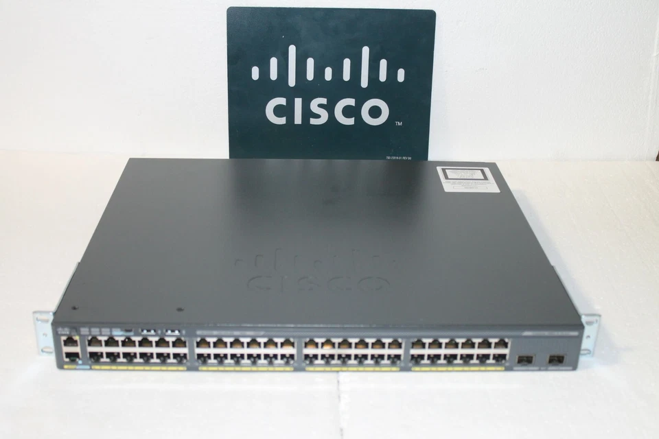 Cisco WS-C2960X-48FPD-L 48 POE+ GE+2 10G SFP+, LAN BASE (740W) - Image 3 of 4