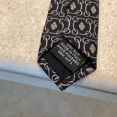 Gucci vintage Tie and a pair of black men\'s Louis Paolo Designed By Paolo Gucci 100% Silk Tie Hand Finished  main image 2