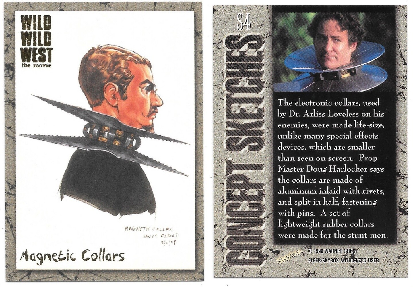 Wild Wild West The Movie Concept Sketches Cards 1999 Fleer NM YOU CHOOSE CARD - Picture 5 of 10