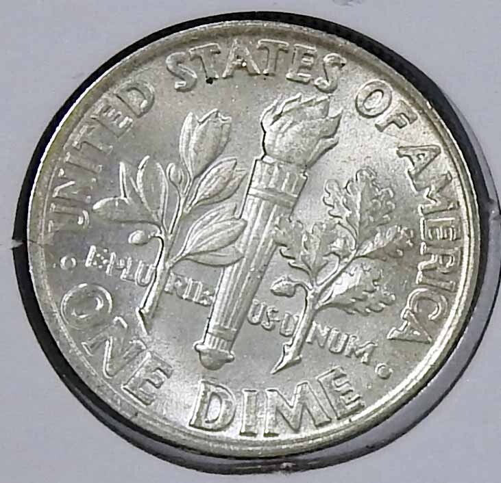 ⭐︎キヨ⭐︎Dimit 1964 P MINT STATE Roosevelt SILVER 10 cent Dime COIN Full