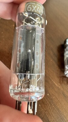 NOS RCA 6X4 EZ90 RECTIFIER MADE 1950  DIMPLE-D SQUARE-GETTER for Audio Note