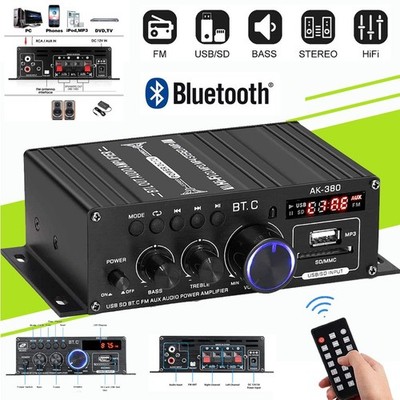 800W HiFi Auto Verstärker bluetooth Vollverstärker KFZ Audio Amplifier FM NEU