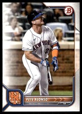 Pete Alonso 2022 Bowman #87 New York Mets MLB READ FREE SHIPPING AutographDen