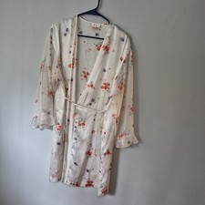Oscar de La Renta Pink Label Women's Satin Robe Size Small