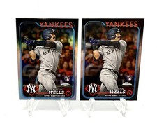 Austin Wells New York Yankees 2024 Topps Chrome Update 2x Rookie Card Lot